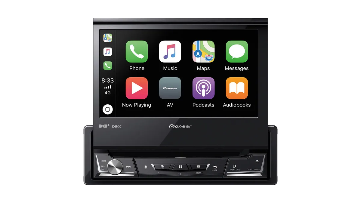 Pioneer AVH-Z7200DAB – sprednji pogled