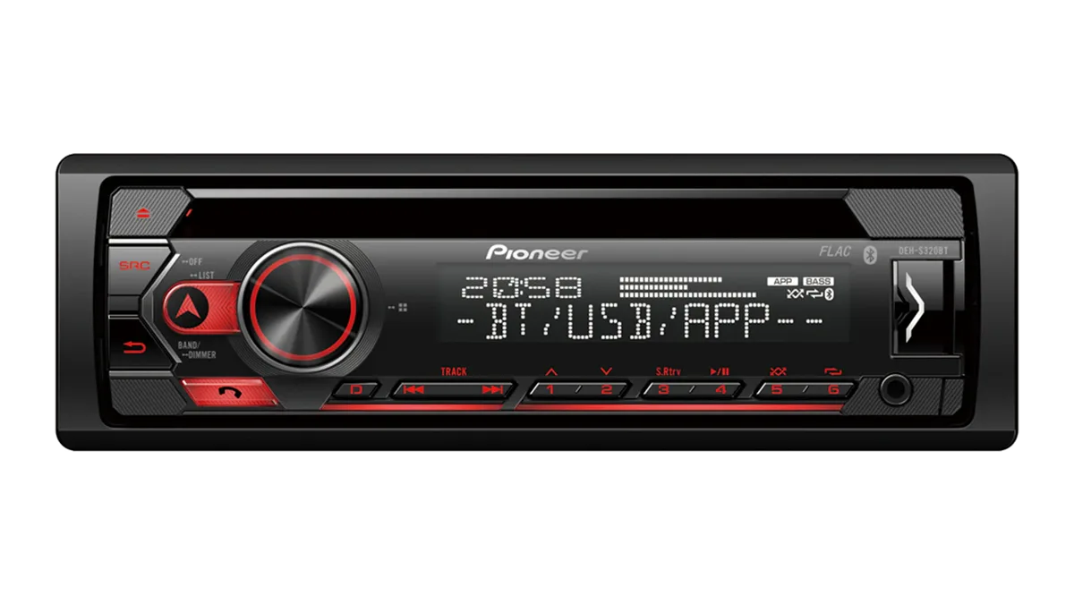 Pioneer DEH-S320BT – sprednji pogled
