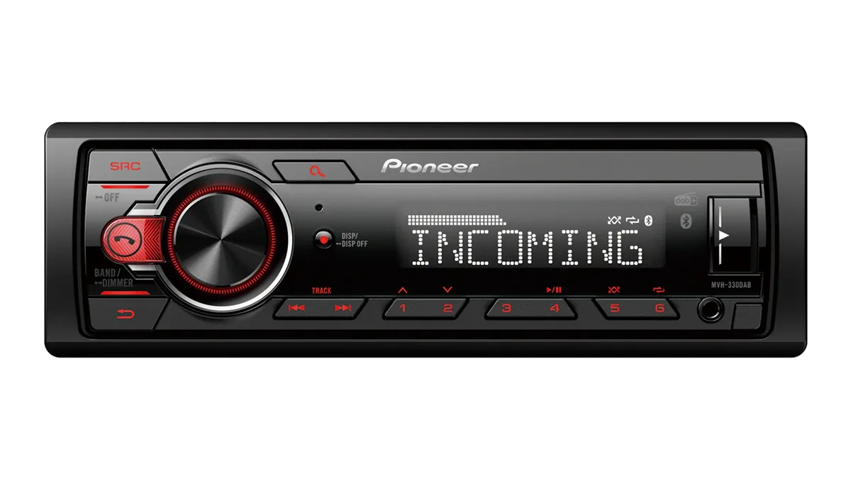 Pioneer MVH-330DAB – sprednji pogled