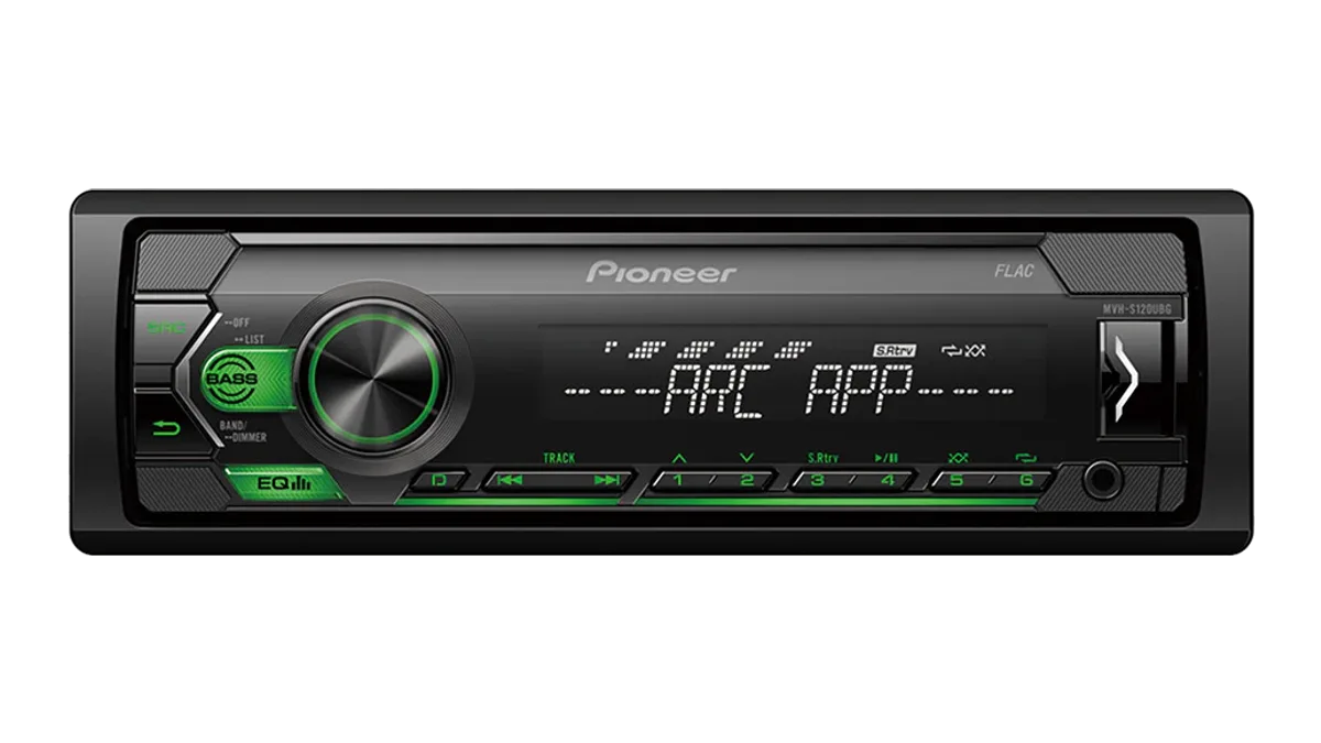 Pioneer MVH-S120UBG – sprednji pogled