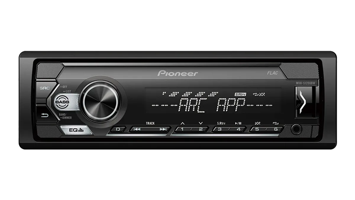 Pioneer MVH-S120UBW – sprednji pogled