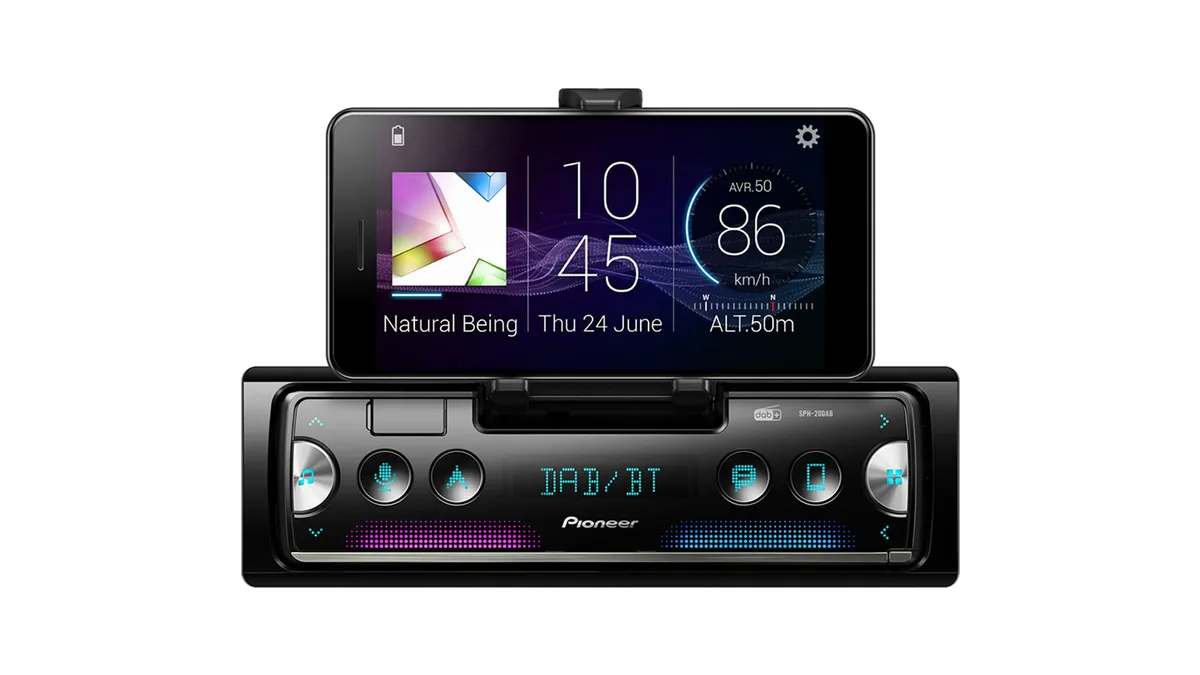 Pioneer SPH-20DAB – sprednji pogled