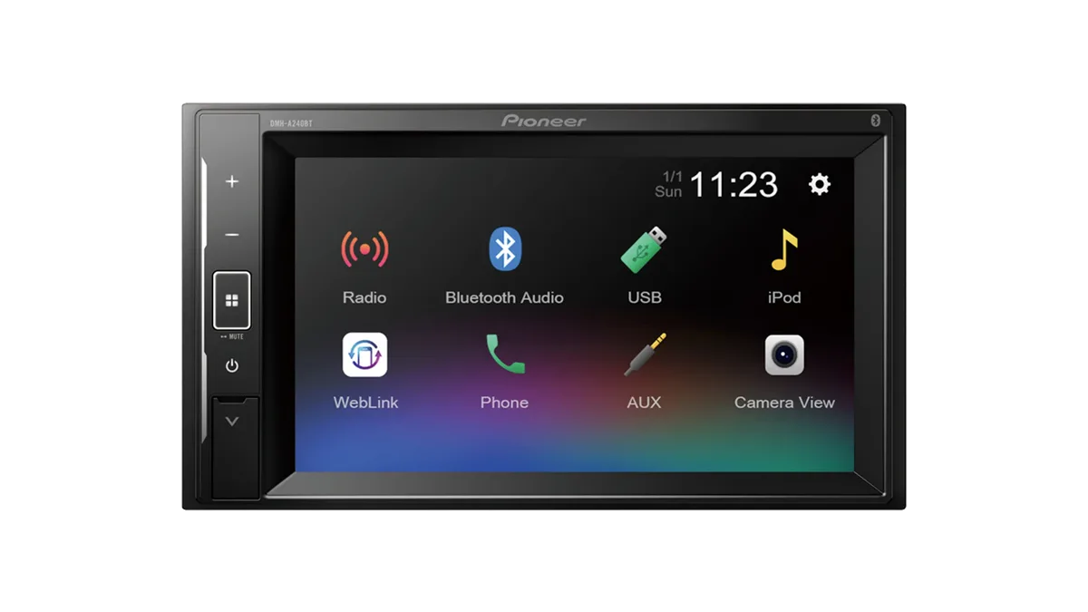 Pioneer DMH-A240BT – sprednji pogled