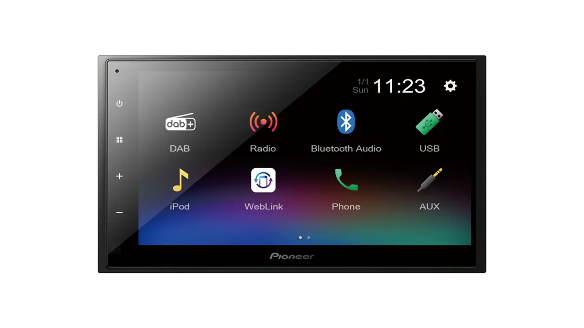 Pioneer DMH-A340DAB – sprednji pogled